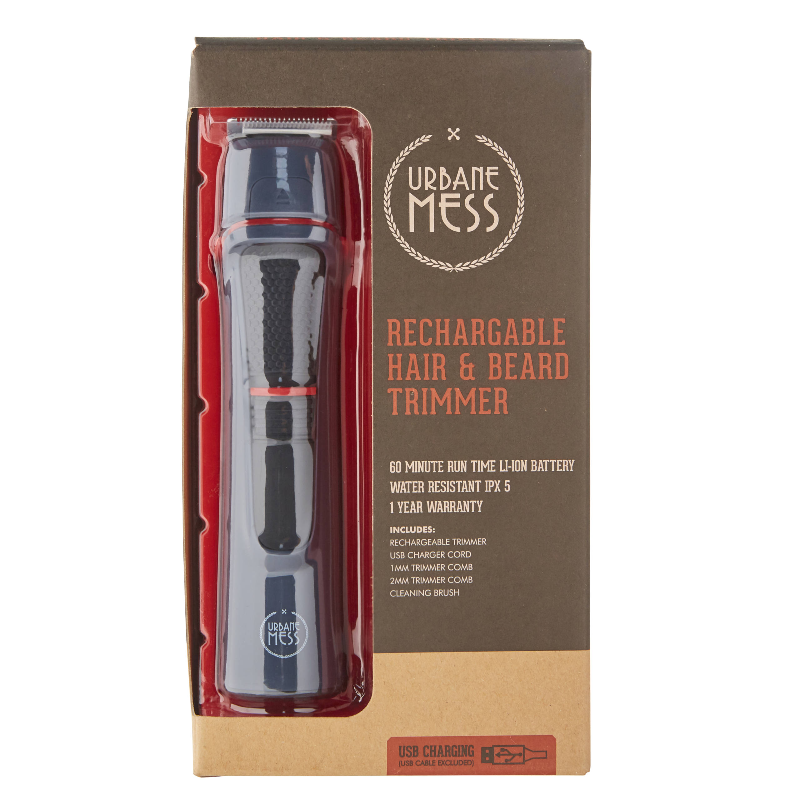 Rechargeable Hair and Beard Trimmer - Urbane Mess